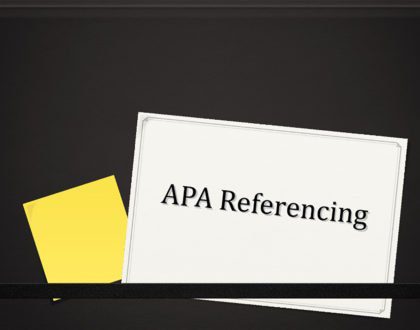 simple guide to APA Referencing