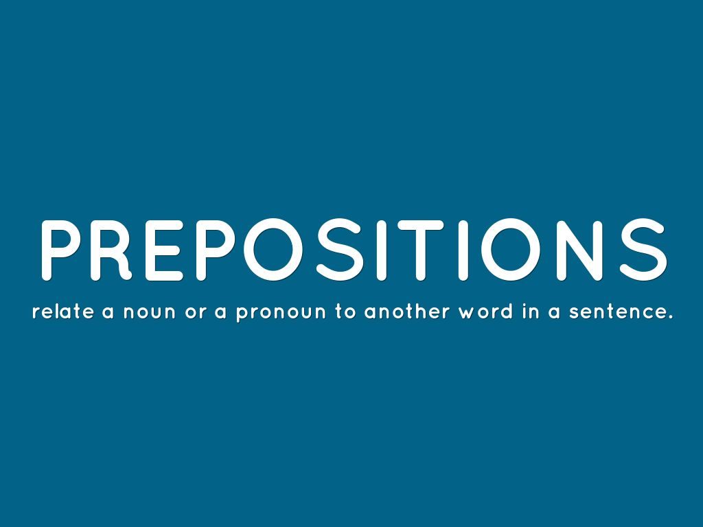 Finishing Sentence Prepositions
