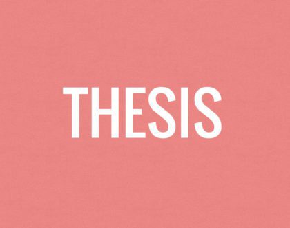 what does a Thesis mean