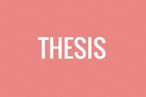 what does thesis mean in social studies