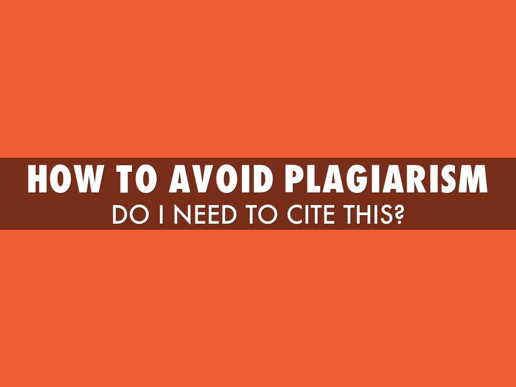 tips to avoid plagiarism
