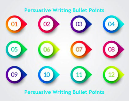 Persuasive Writing Bullet Points
