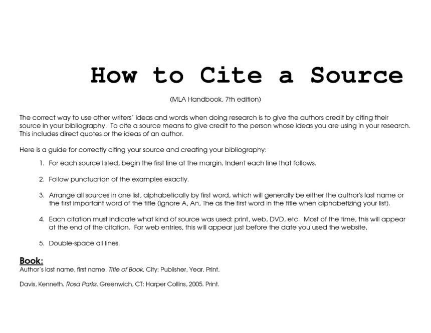 cite your source