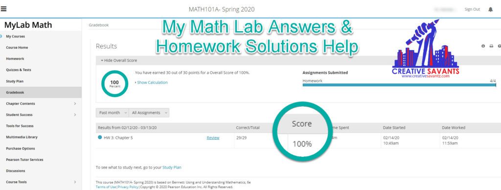 mymathlab answers homework solutions help