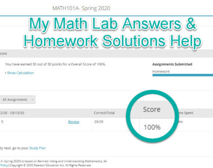 mymathlab answers homework solutions help