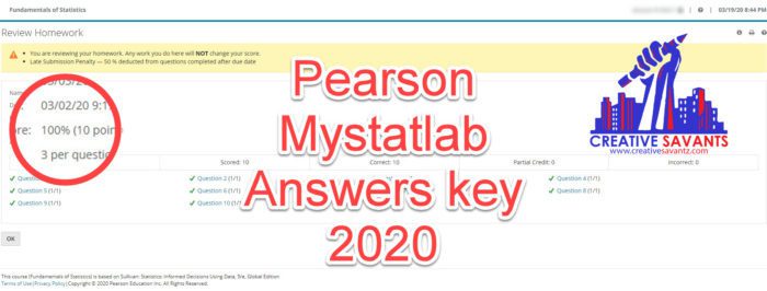 pearson mystatlab answers key 2022