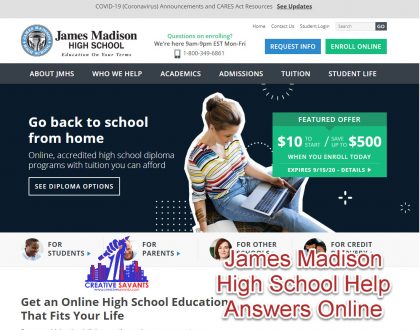 James Madison High School Help Answers Online