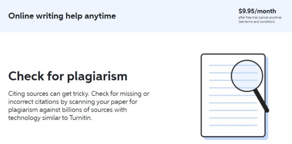 free plagiarism checker chegg