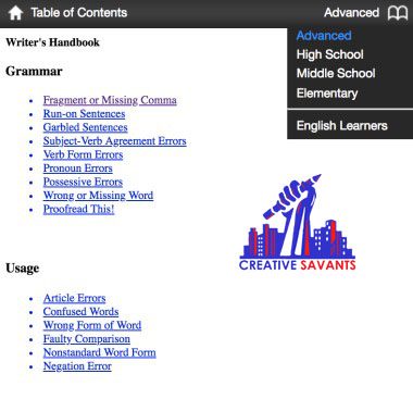 level of study option turnitin e-rater