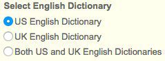 Turnitin dictionary feature