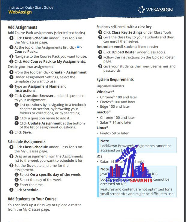 Webassign Complete Guide