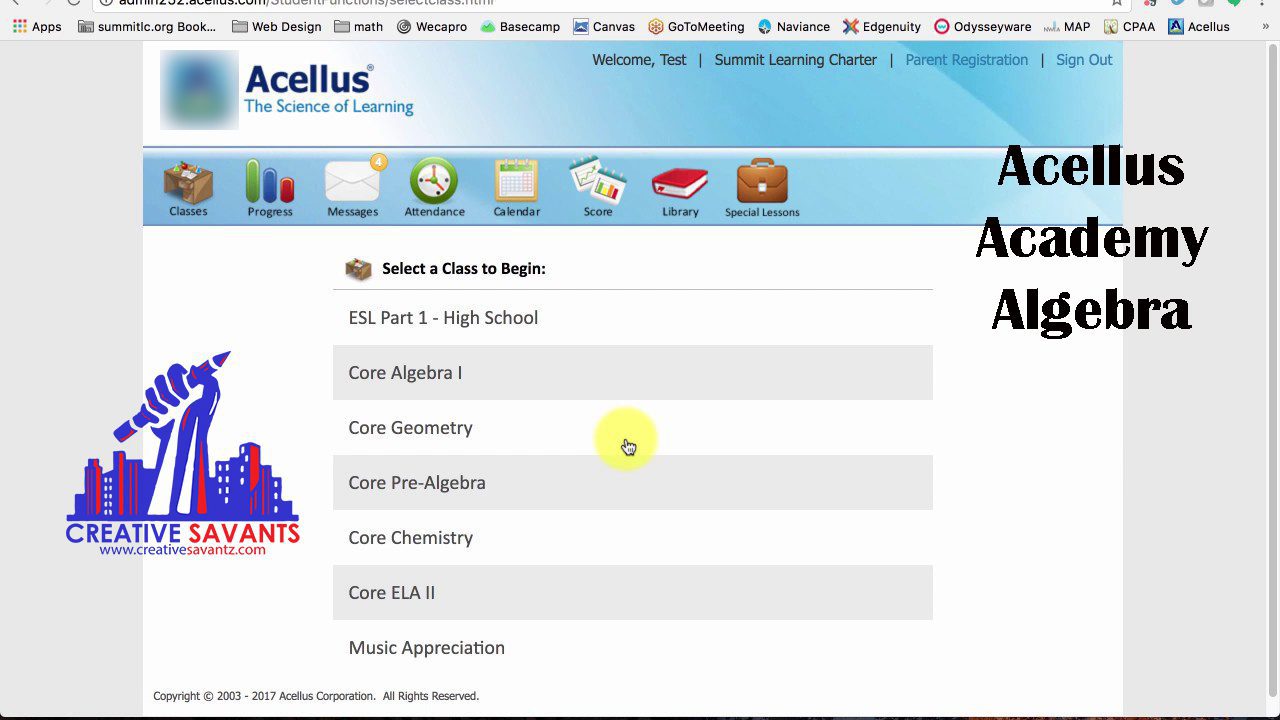 Acellus Academy algebra