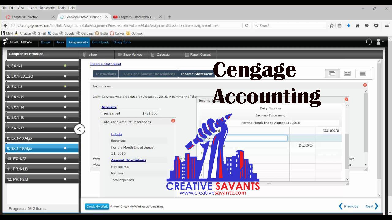 cengage accounting chapter 2 homework answers