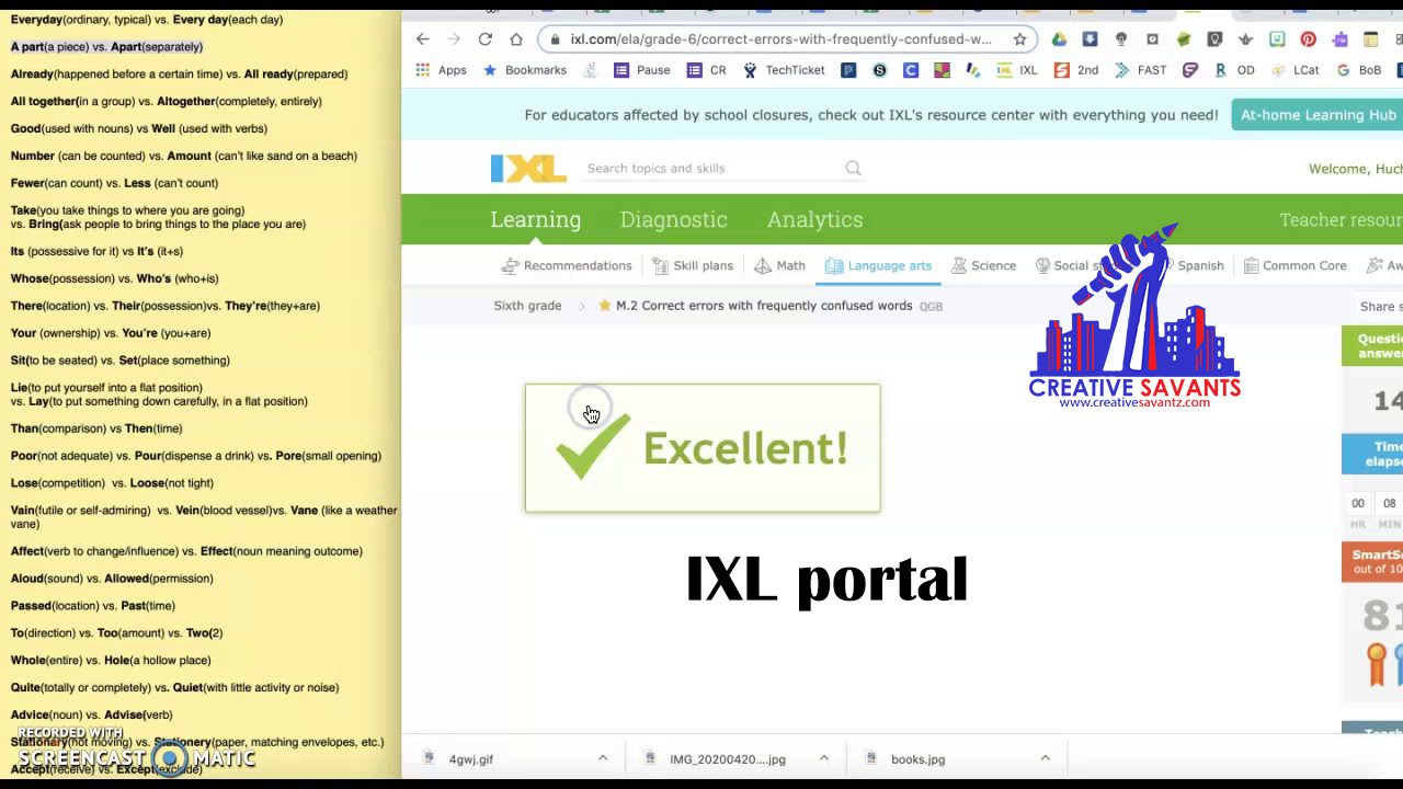 IXL student portal