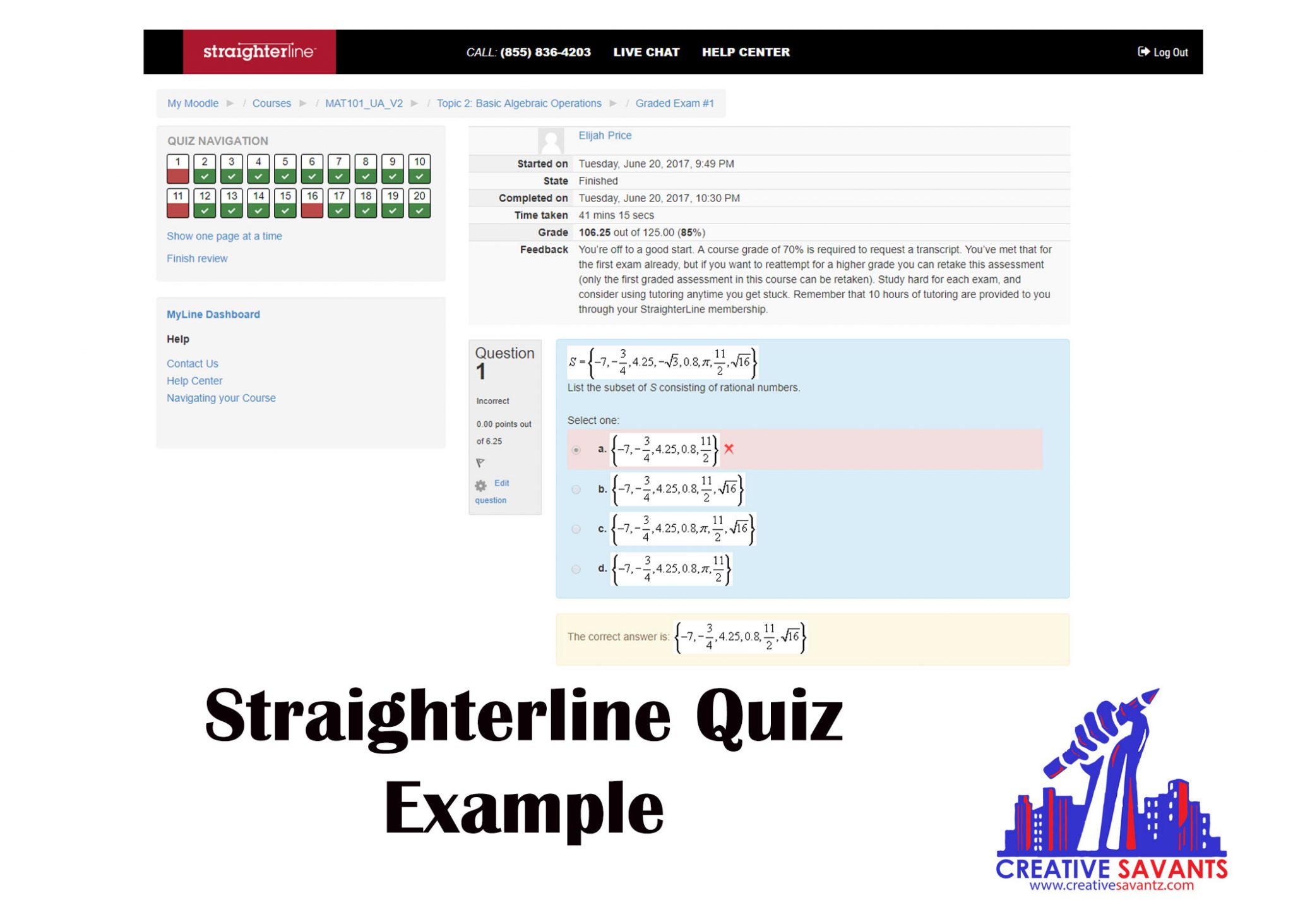 Straighterline quiz