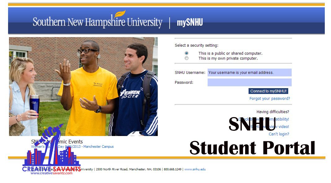 SNHU student portal