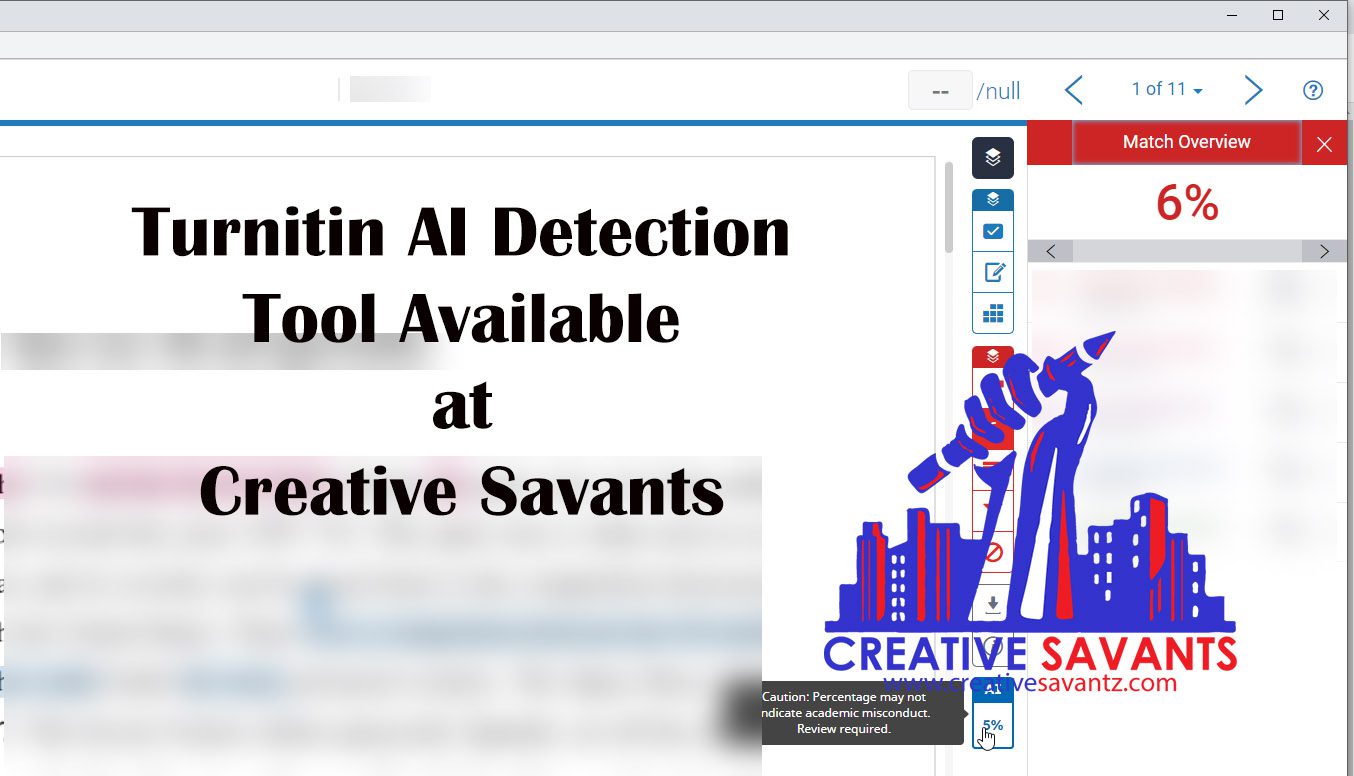 Turnitin AI detection tool