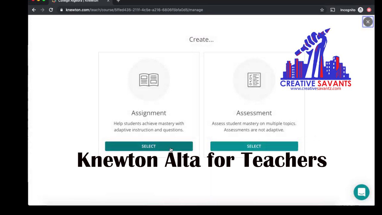 Knewton Alta for instructors