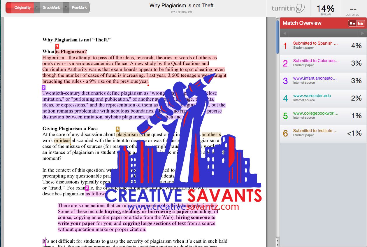 Turnitin AI report