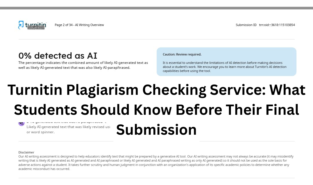 Turnitin plagiarism checking service